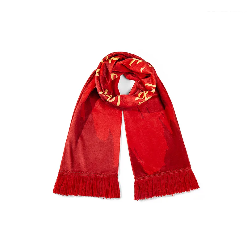 white blue football stadium gift scarf on white background