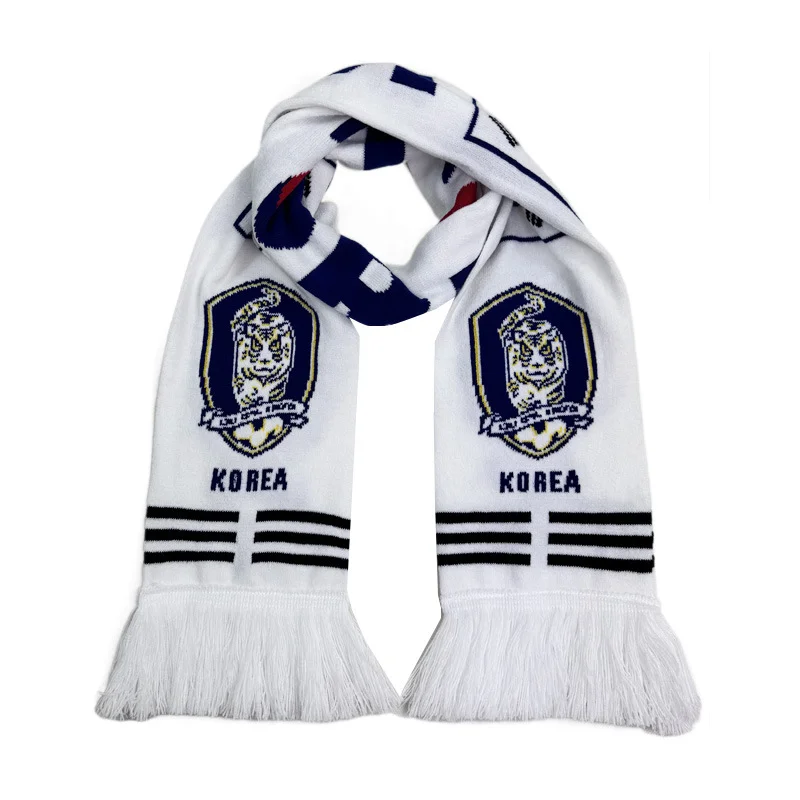 green gold football fan scarf gift set on white background - bulk football scarf supplier Europe