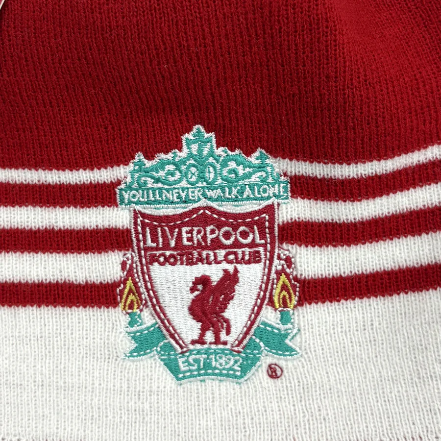 blue gold winter football fan scarf on white background - 25-day bulk production