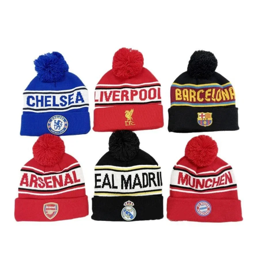 striped blue striped football club scarf on white background