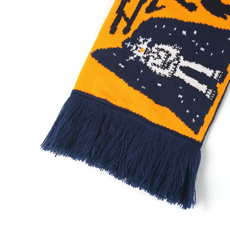 green gold bulk football fan scarf on white background - get quote wholesale price