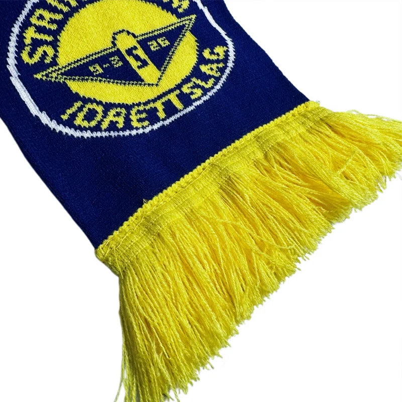 red white oversized football fan scarf on white background - purchase wholesale MOQ 100pcs