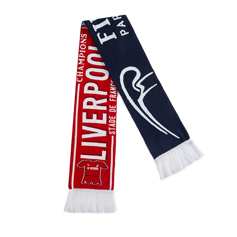 red black football stadium gift scarf on white background - Oeko-Tex & BSCI certified