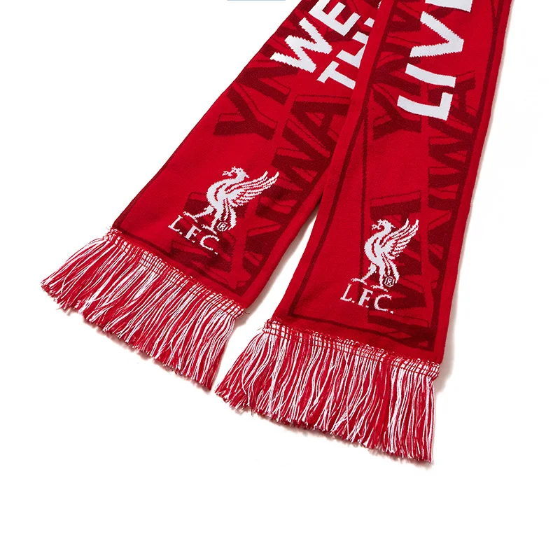 navy white reversible football club scarf on white background - wholesale purchase inquiry welcome