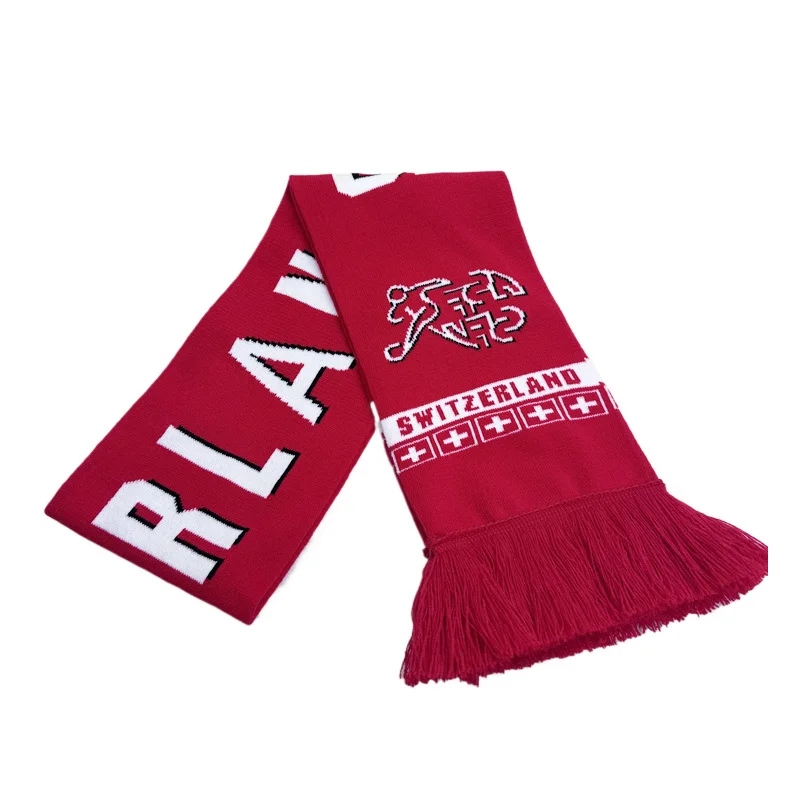 green gold reversible football club scarf on white background - custom color & size accepted