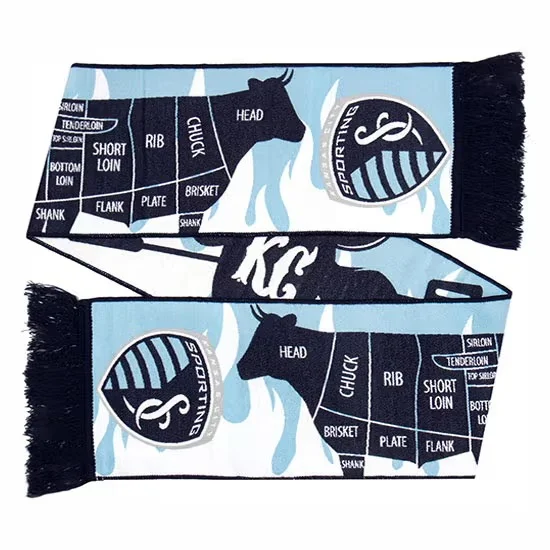 high definition woven custom scarf sample