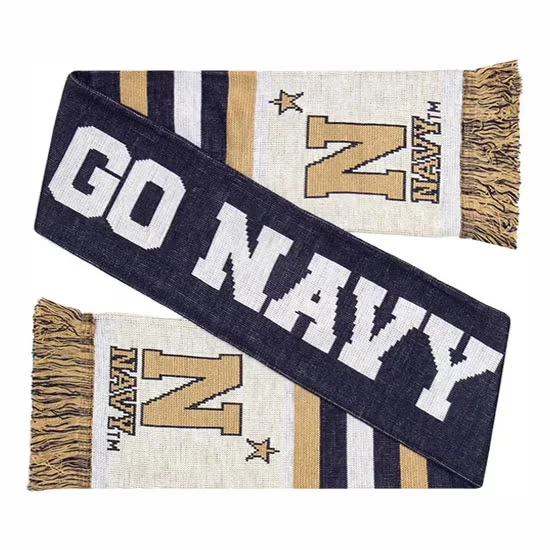 traditional jacquard knit custom scarf sample
